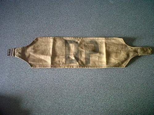 DP armband, real or fake, info please.