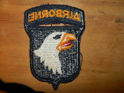need help with a 101st airborne screaming eagle patch