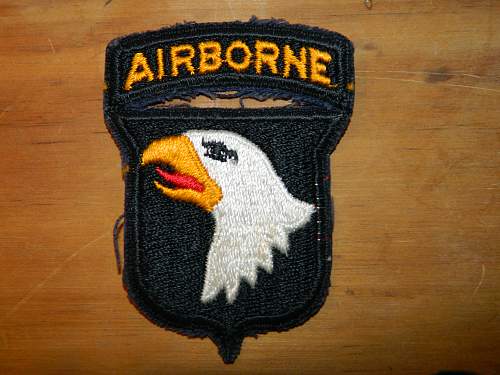 need help with a 101st airborne screaming eagle patch