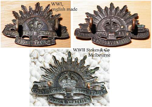 WWI or WWII Australian hat badge