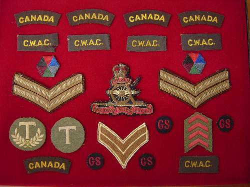 CWAC &amp; RCA insignia: Husband &amp; wife group