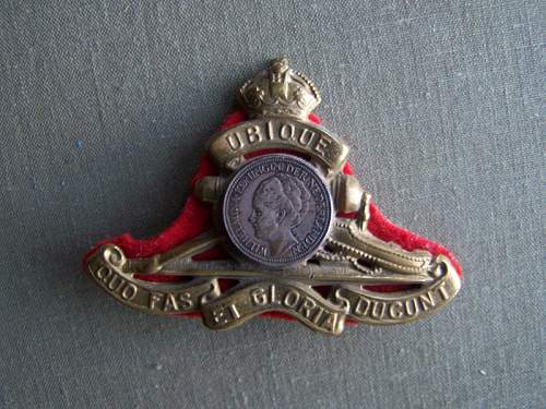 Royal Canadian Artillery Cap Badges