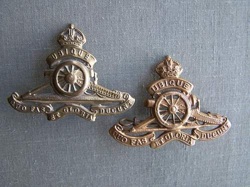 Royal Canadian Artillery Cap Badges