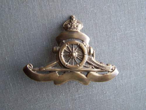 Royal Canadian Artillery Cap Badges