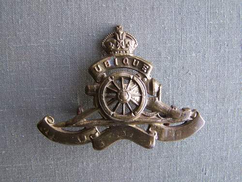 Royal Canadian Artillery Cap Badges