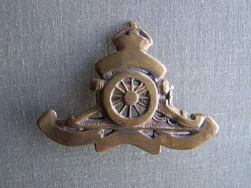 Royal Canadian Artillery Cap Badges