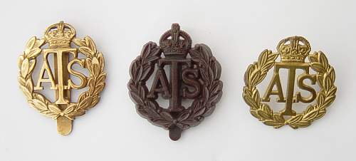 The ATS Other Ranks cap badge