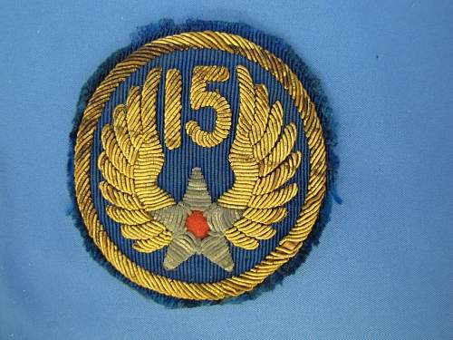 15th USAAF BULLION PATCH - DOES IT LOOK AUTHENTIC?