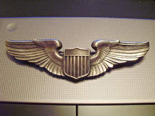 WWII US Army Air Force Pilot Wings.........