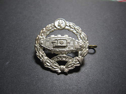 SOUTH AFRICAN TANK CORPS Cap Badge