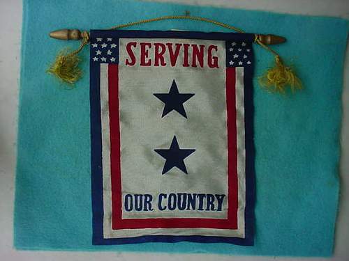 US serving our counrty window flag
