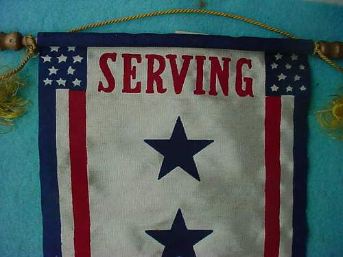 US serving our counrty window flag