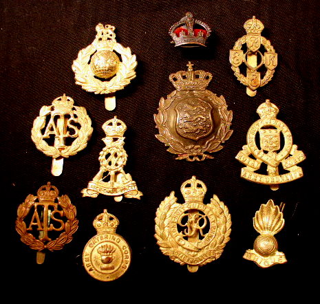 British Cap Badges WWII?