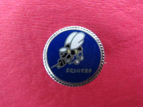 Silver Seabee's Ring US Navy