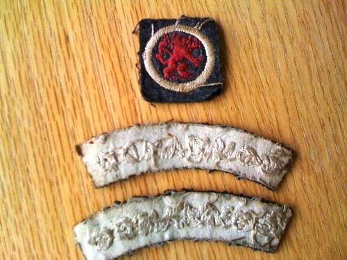 Commando Shoulder Titles and Mystery Cloth Badge