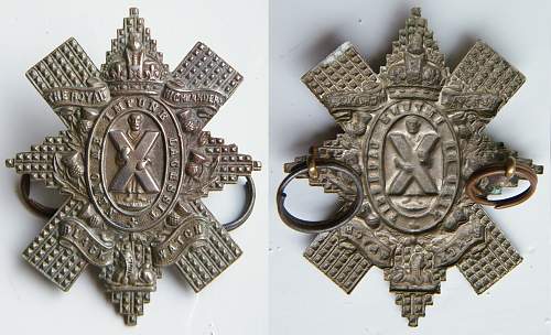 Cap badges from a trade