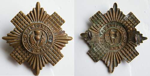 Cap badges from a trade