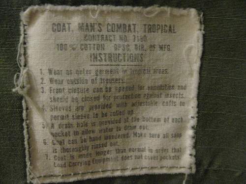 Patch on WW2 Tropical jacket