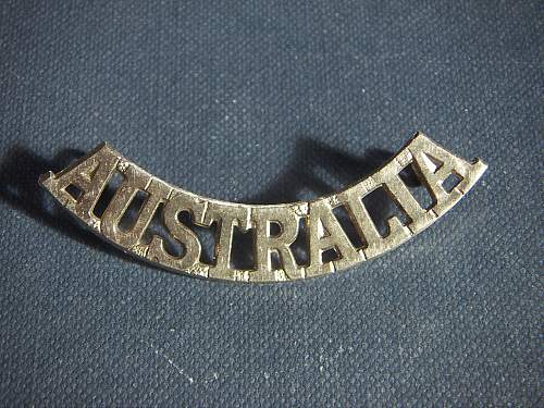 Post your WW2 Australian Insignia.