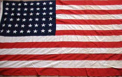 U.S. 48 star vintage flag