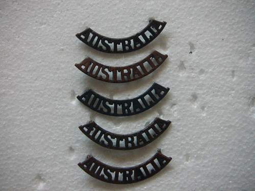 Post your WW2 Australian Insignia.