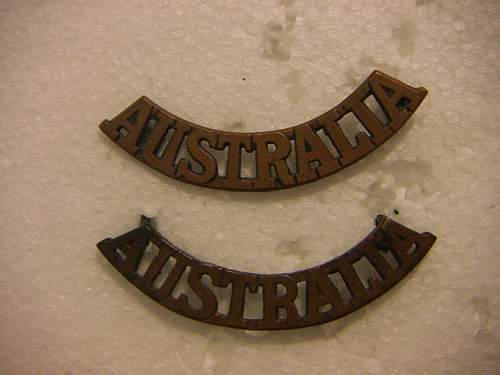 Post your WW2 Australian Insignia.