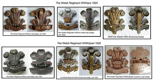 The Welch regiment cap badge