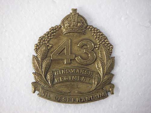 Post your WW2 Australian Insignia.