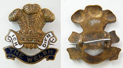 Welch cap badges