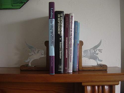 British Airborne &quot;Pegasus&quot; book ends.