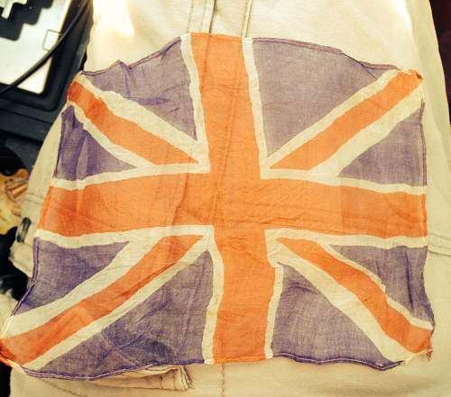 Small British silk flag