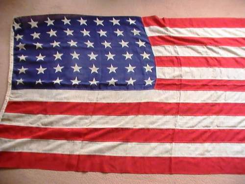 Large 48 star US flag