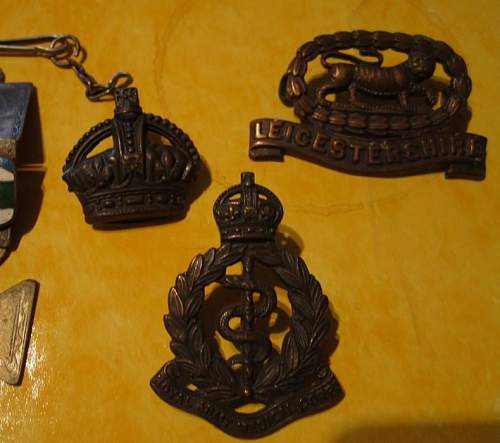 British Cap Badges WWII?