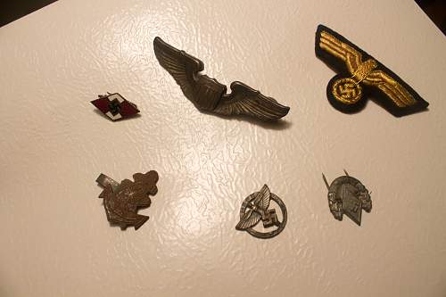 Various WWII medals - American, German and Japanese