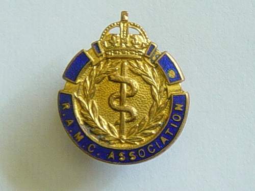 British RAMC Association membership badge