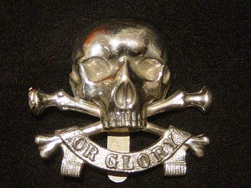 &quot;The Motto&quot;: 17th/21st Lancers cap badge