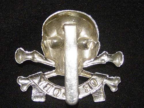 &quot;The Motto&quot;: 17th/21st Lancers cap badge