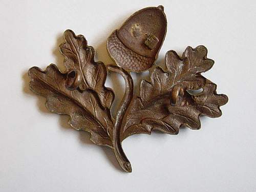 South Notts Hussars Officers bronze cap badge