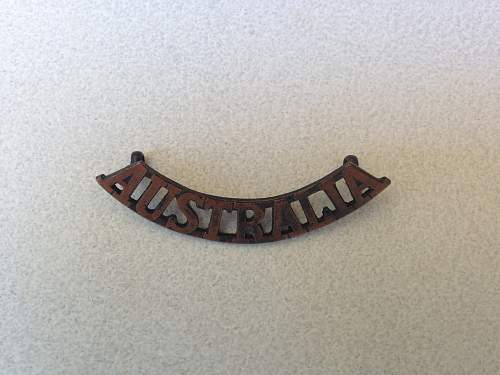 Post your WW2 Australian Insignia.