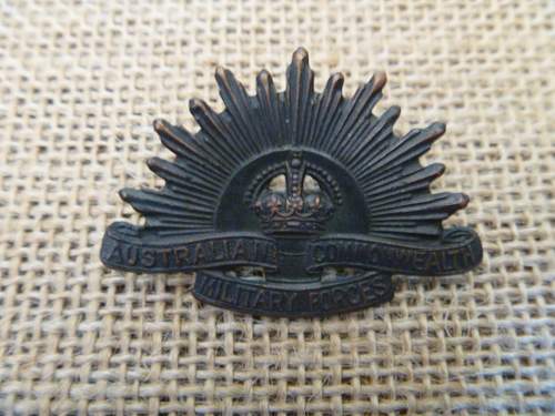 Post your WW2 Australian Insignia.