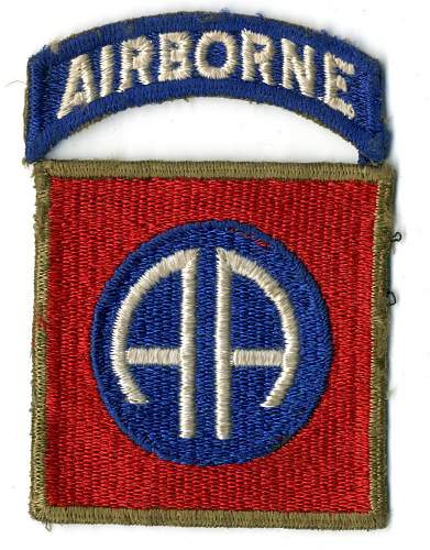 82nd Airborne patch advice