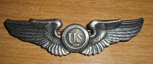 WWII (WWI??) &quot;US&quot; Pilots Wings STERLING MEYER marked