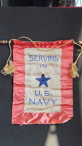 Navy Son in Service window banner