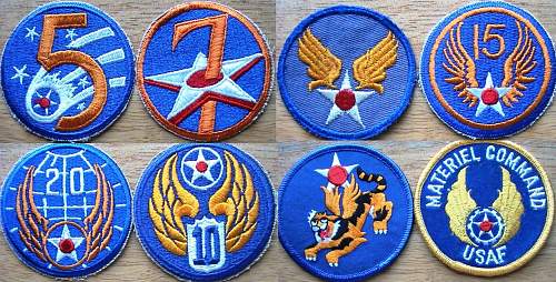 My US air force patch collection