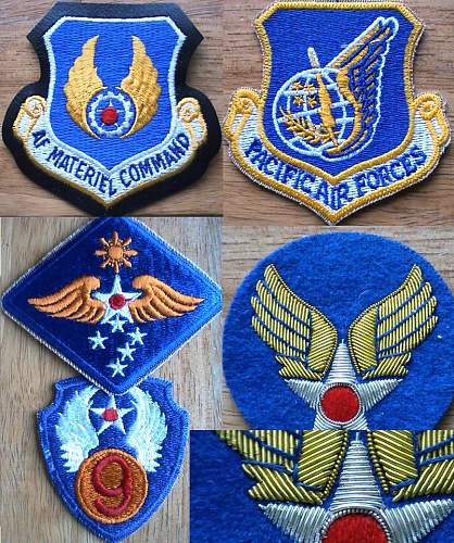 My US air force patch collection