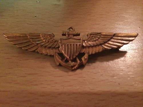 Help Identifying 1930 USN or USMC Pilot Wings Amcraft Attleboro Mass