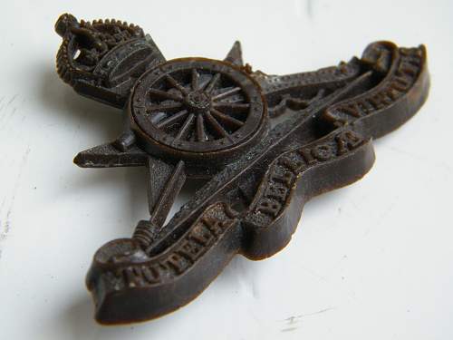 Royal Artillery gun badges 1902 onwards