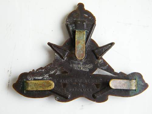 Royal Artillery gun badges 1902 onwards