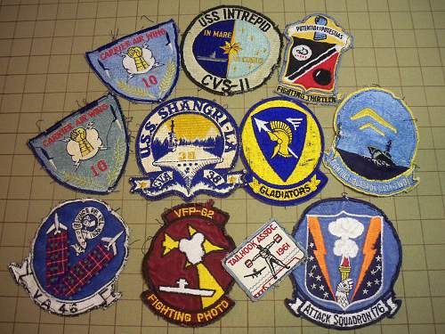 Early Vietnam USN Squadron Patch Grouping