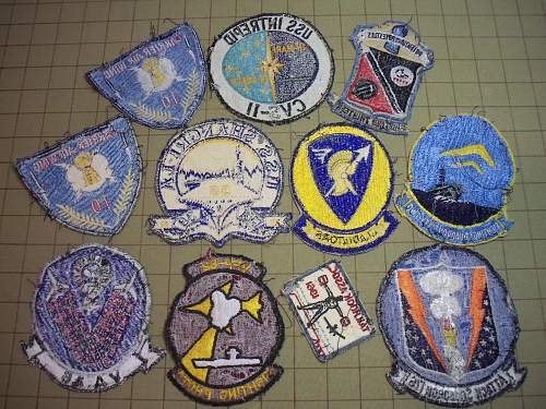 Early Vietnam USN Squadron Patch Grouping